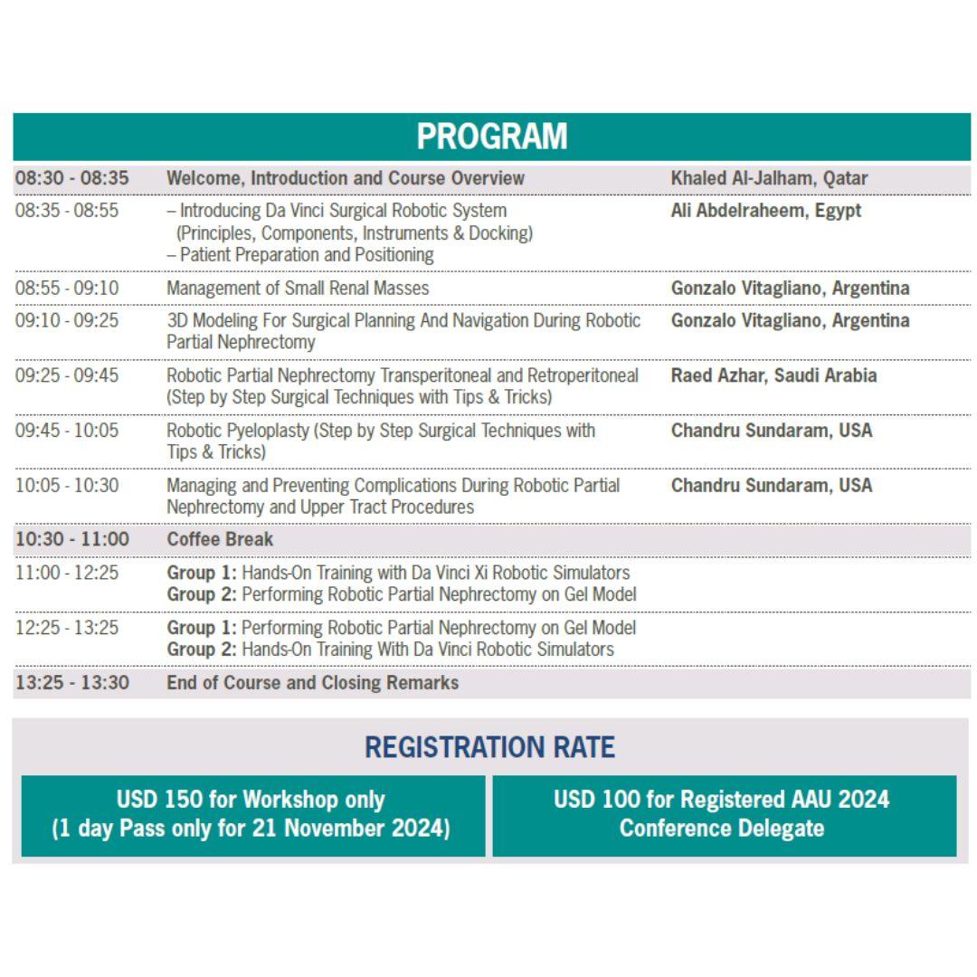 Convocado por la Sociedad Arabe de Urología para su congreso anual (5/5)