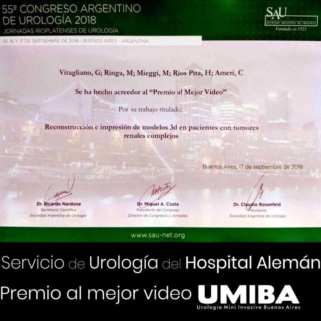 Primer premio por video de Reconstrucción 3D