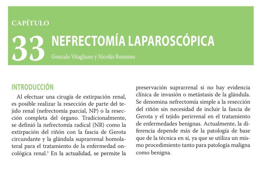 Capítulo de nefrectomia laparoscópica em prestigiado manual de Cirurgia (2/5)