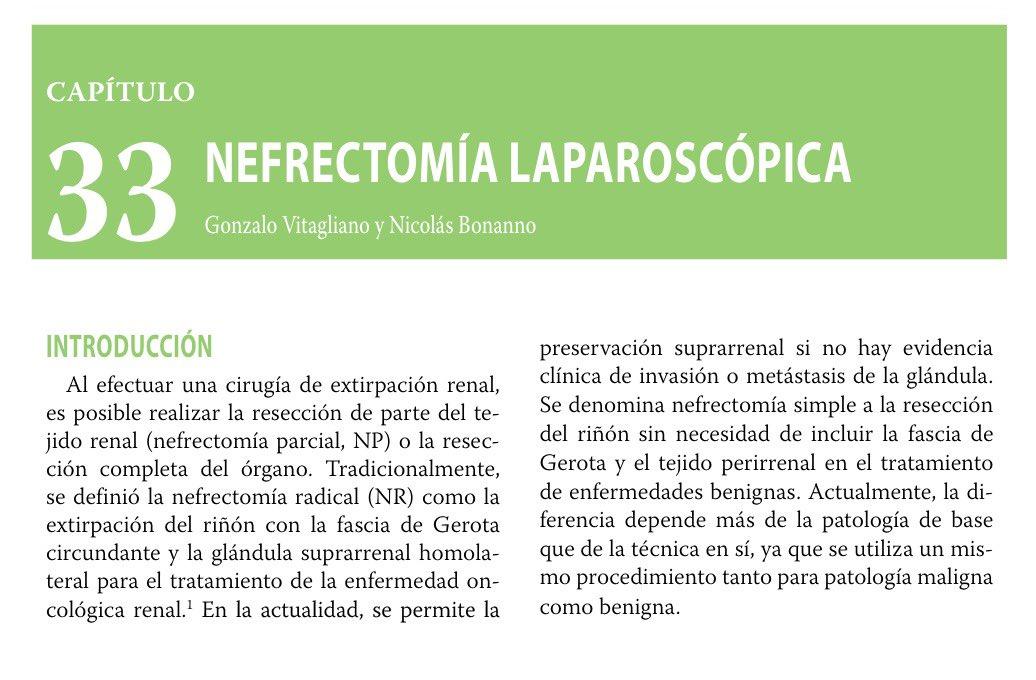 Capítulo de nefrectomia laparoscópica em prestigiado manual de Cirurgia (4/5)