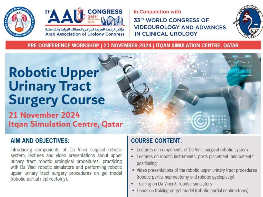 Convocado por la Sociedad Arabe de Urología para su congreso anual