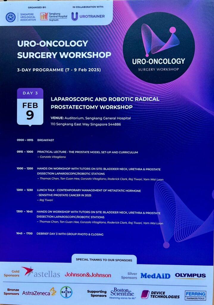 Workshop Uro-oncologico – Sociedad Urológica de Singapore (5/9)