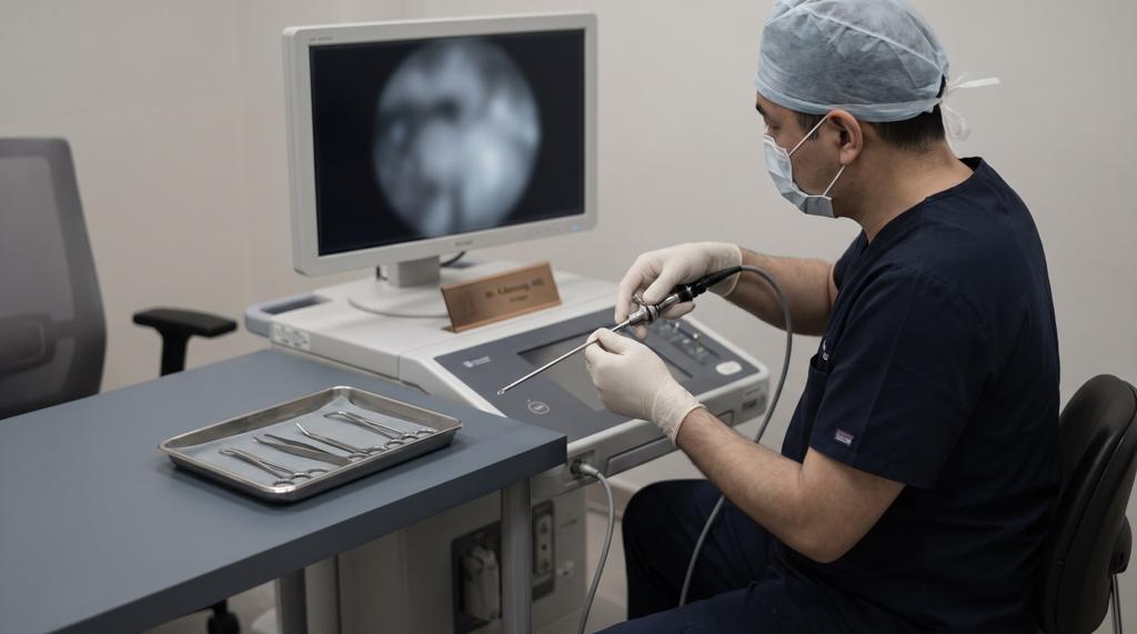 Rezūm · passo cirúrgico chave · vista intraoperatória · UMIBA