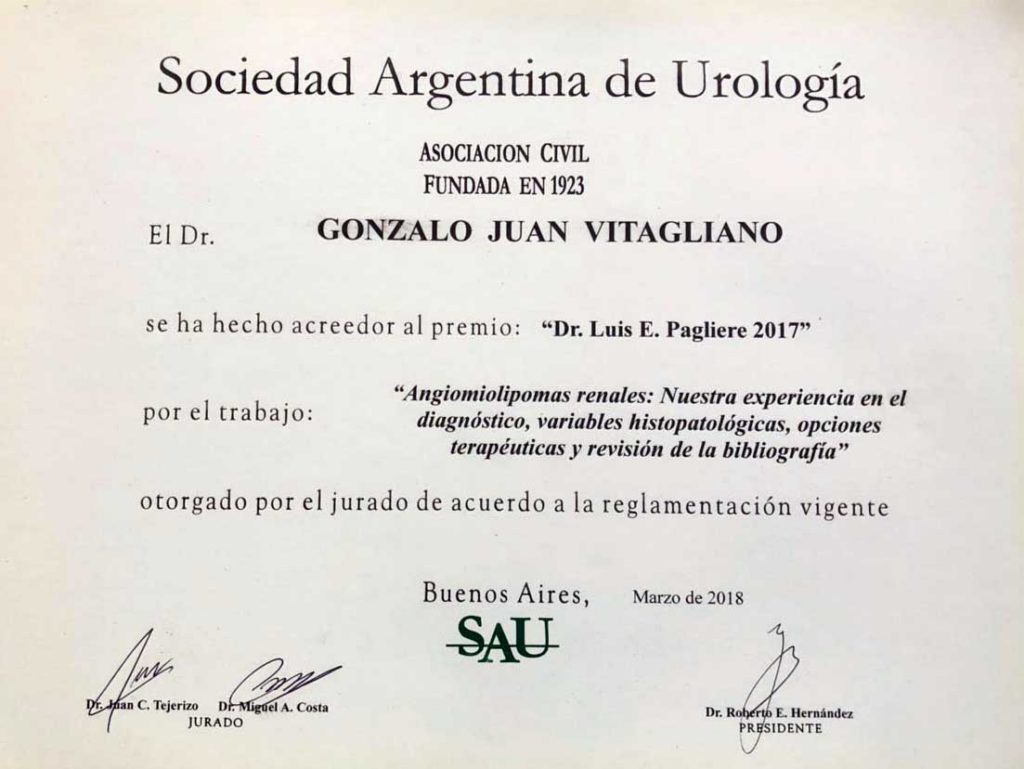 Dr. Vitagliano co-authored two award-winning papers
