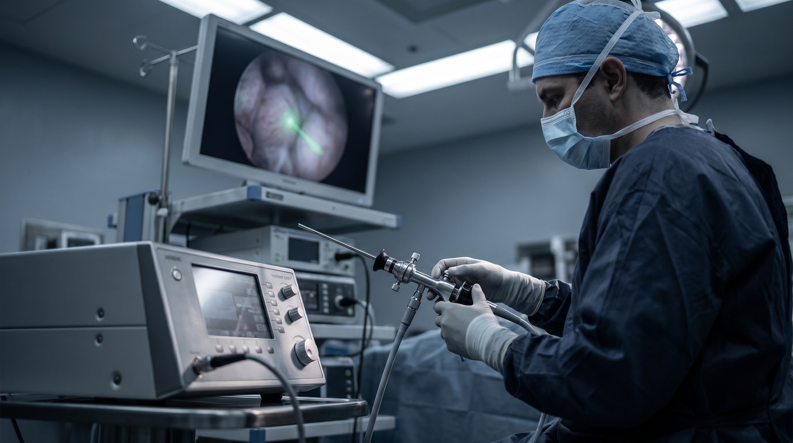 HoLEP · key surgical step · intraoperative view · UMIBA